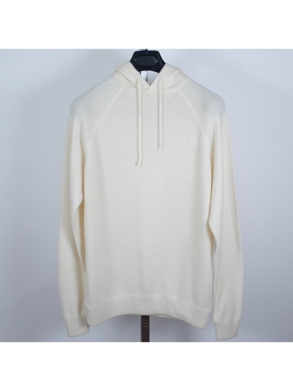 SuitSupply 100% cashmere sweater sz Medium hooded hoodie cream